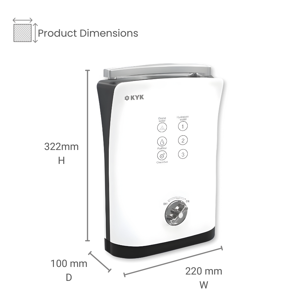 KYK  HYDROGEN  MIDI - Hydrogen Water Ionizer & Ozone Water Generator