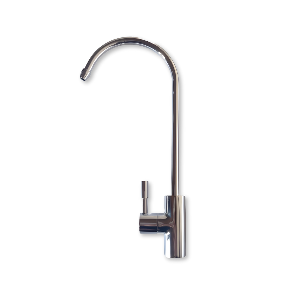 Filter Tap - Single Source Gooseneck - Chrome